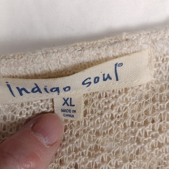 Indigo soul women's XL lacy cardigan - Picture 2 of 10